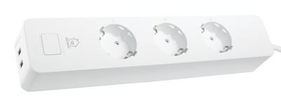 SMART HOME power strip, WiFi, 3xCEE 7/3, 2xUSB-A, 1.5m, white.