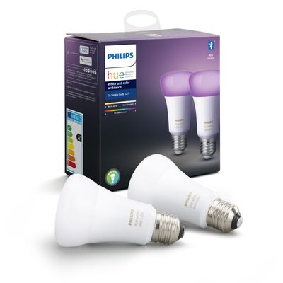 Hue White and Color Ambiance 9W A60 E27 2 Pack