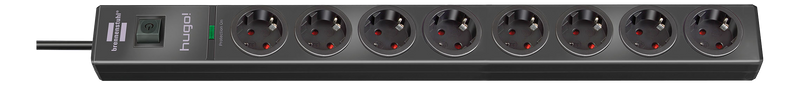 Hugo, grenuttag med 8xCEE 7/4 uttag, 1xCEE 7/7 anslutning, 2m kabel