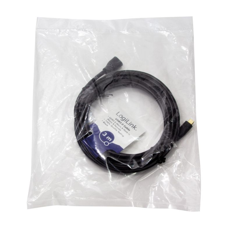 Förlängningskabel MicroUSB 3m