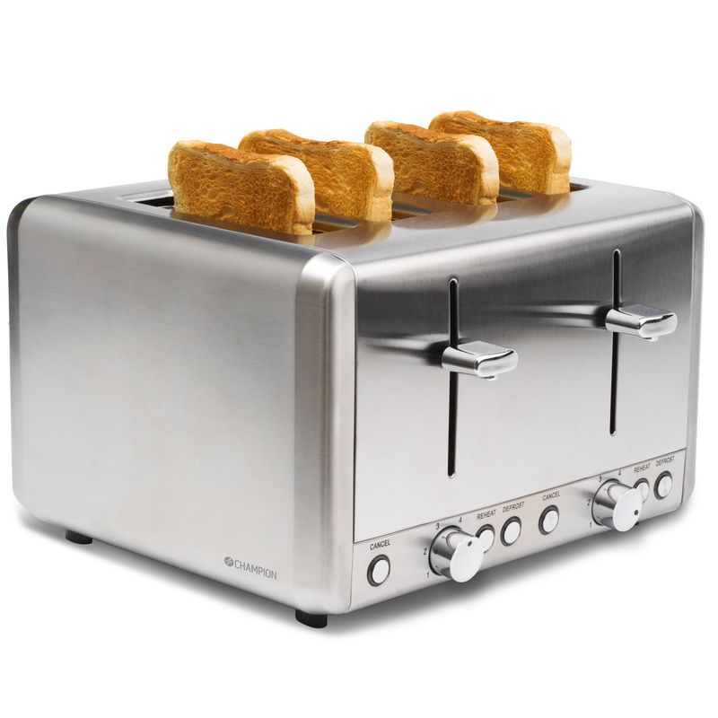 Toaster 4 slices Stainless Steel