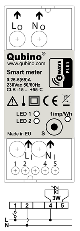 Electric Meter 1-Phase - Smart Meter Din Rail 1 phase
