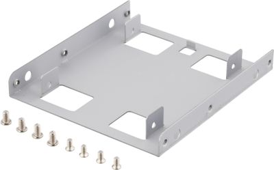 DELTACO monteringsram, 2,5" HDD till 3,5", silver