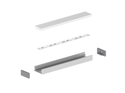 Vattentålig aluminiumprofil för LED-list