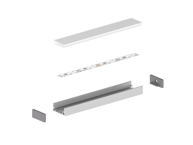 Vattentålig aluminiumprofil för LED-list