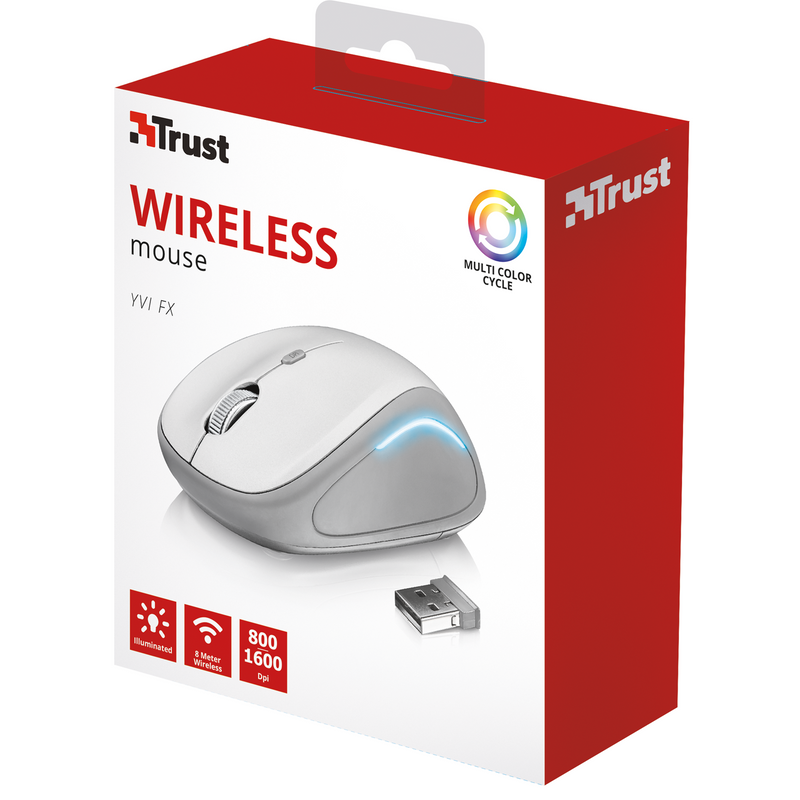 Yvi FX Trådlös mus Vit