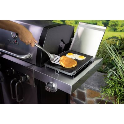 Stekplatta i gjutjärn inkl stativ