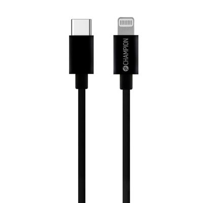 Ladd&Synk kabel USB-C till Lightning 2m Svart