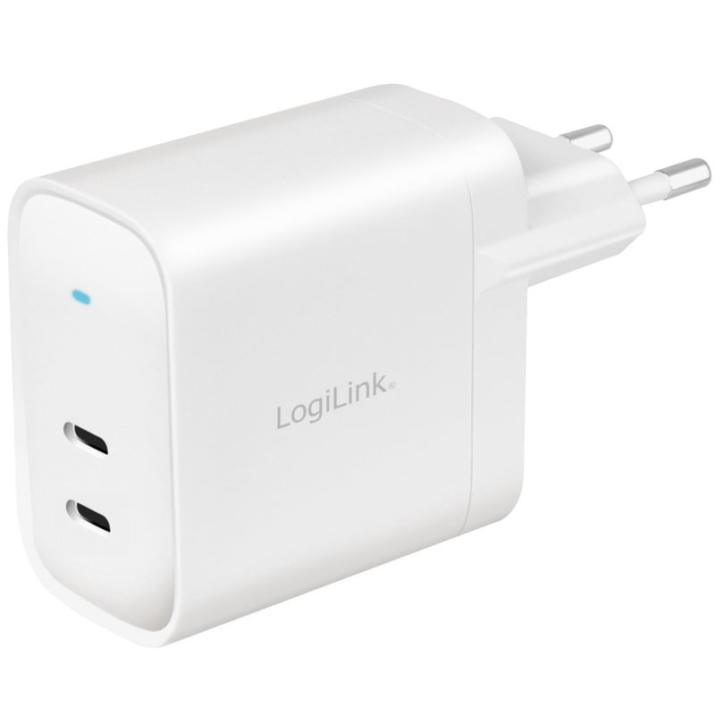 USB-laddare 2 x USB-C PD 65W GaN