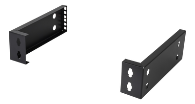 DELTACO 10"-19" wall mount bracket with adjustable width, 2U, 15kg load.