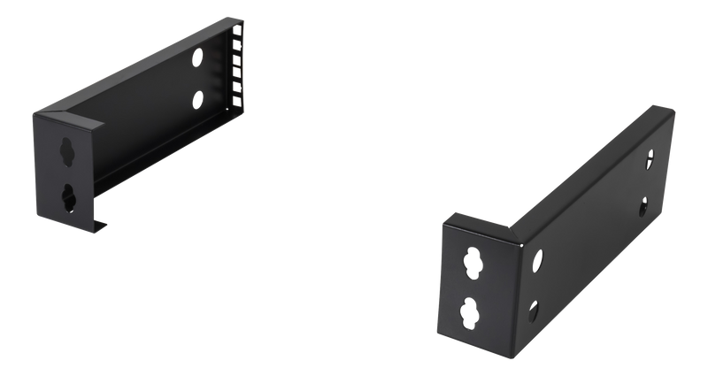 DELTACO 10"-19" wall mount bracket with adjustable width, 2U, 15kg load.