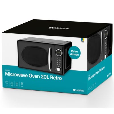 Microwave Oven 20L 700W Retro Black MW025