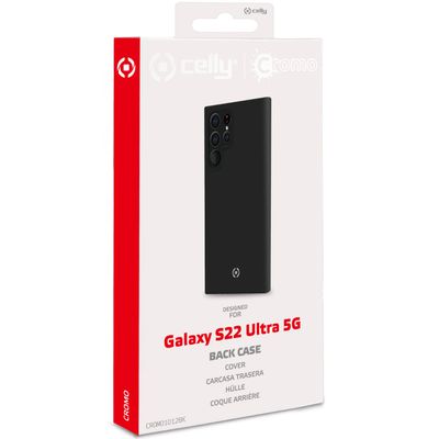 Cromo Soft rubber case Galaxy S22 Ultra Svart