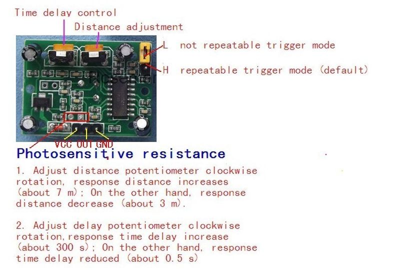 PIR (motion) sensor - HC-SR501