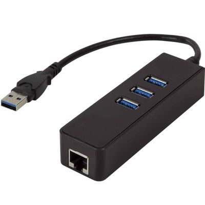 USB 3.0->RJ45 Gigabit USB-hub
