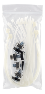 DELTACO UTP Patchpanel 24xRJ45, Cat6, 0.5U, 19", cable management, black.