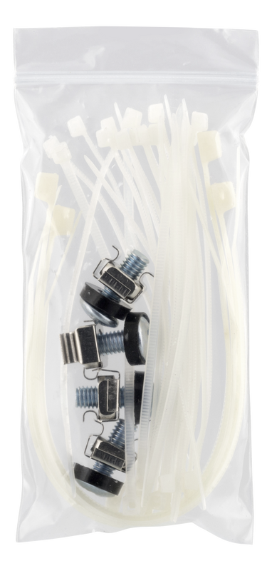 DELTACO UTP Patchpanel 24xRJ45, Cat6, 0.5U, 19", cable management, black.