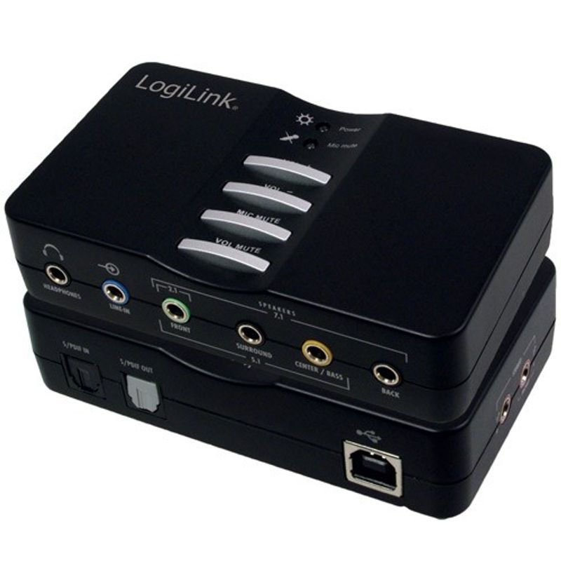 USB-ljudkort 7.1-kanals