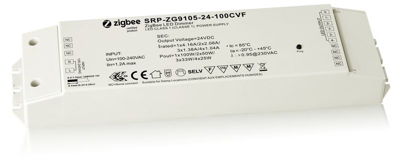 Drivdon Zigbee 100W 24V - Dimbar - Konstant Spänning