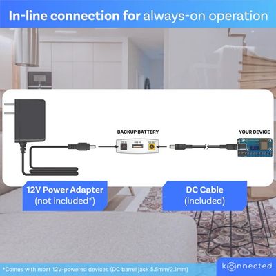 Backup Batteri - Konnected