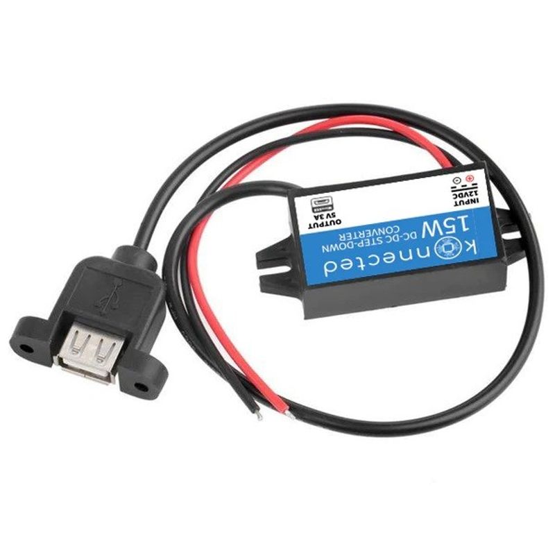 12V till 5V USB transformator