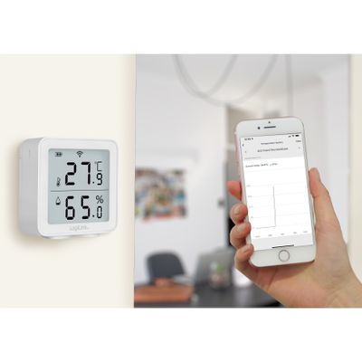 Smart Temp- & luftfuktighetssensor Wifi Tuya