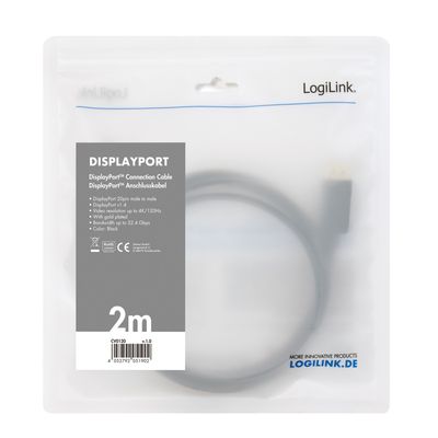 DisplayPort-kabel 1.4 8K/4K 2m