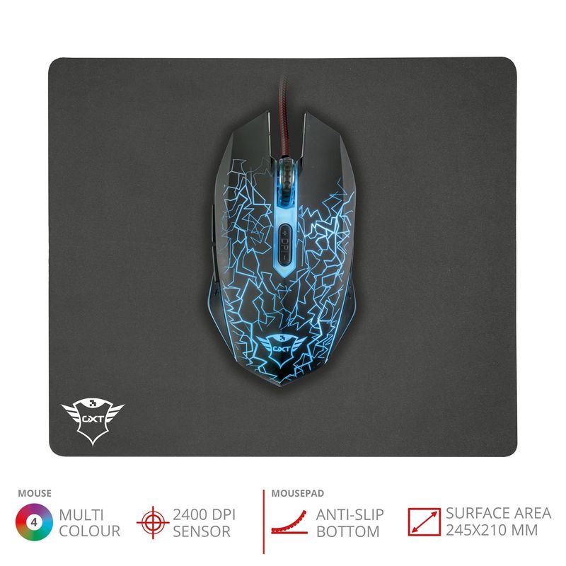 GXT 783 Izza Gaming Mouse & Mousepad