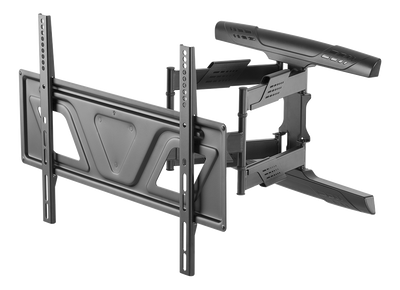 DELTACO Office, slim full-motion 3-way wall, 37"-80", 45kg, 200x200-60