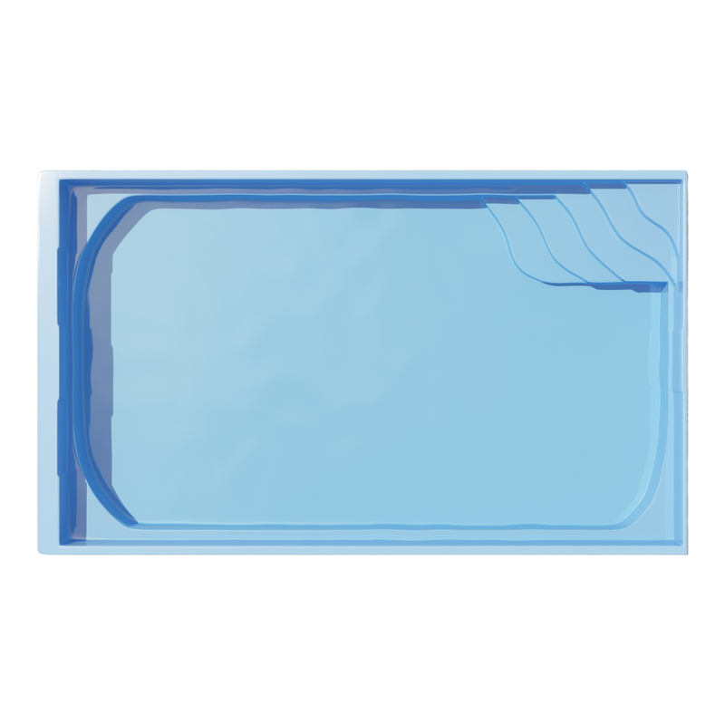 Poolpaket Glasfiberpool - 7x3,2m - Aspö - Med smart styrning