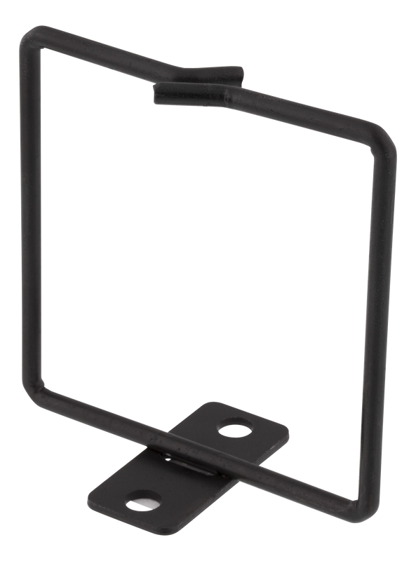 DELTACO cable hook for vertical 19" mounting, 80x80mm, metal, black.