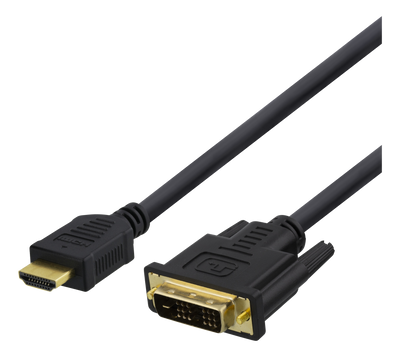 HDMI till DVI-kabel 1m, Full HD, svart