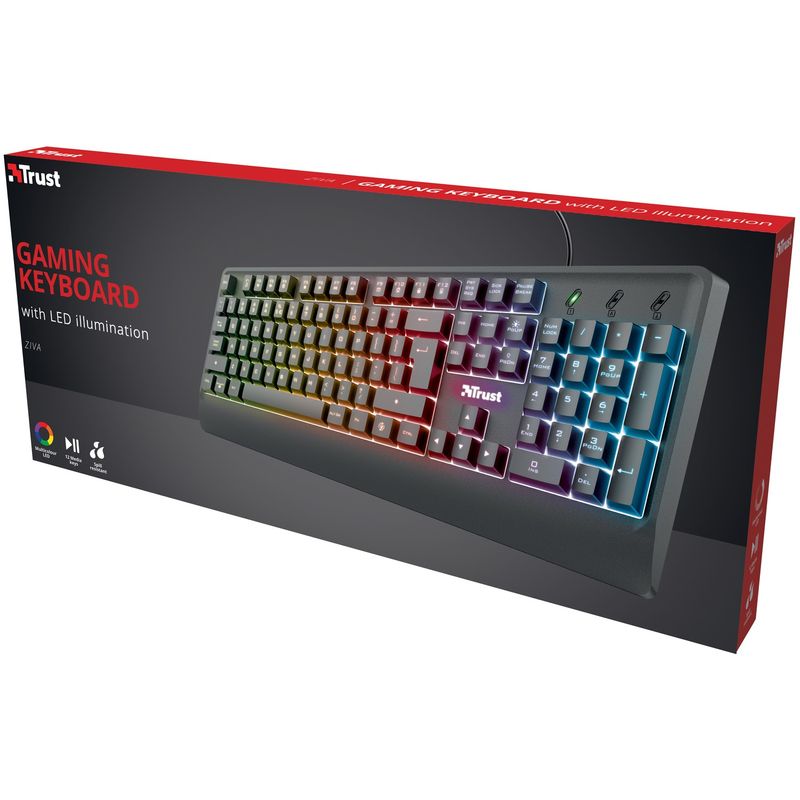 Ziva Gaming keyboard LED Nordic