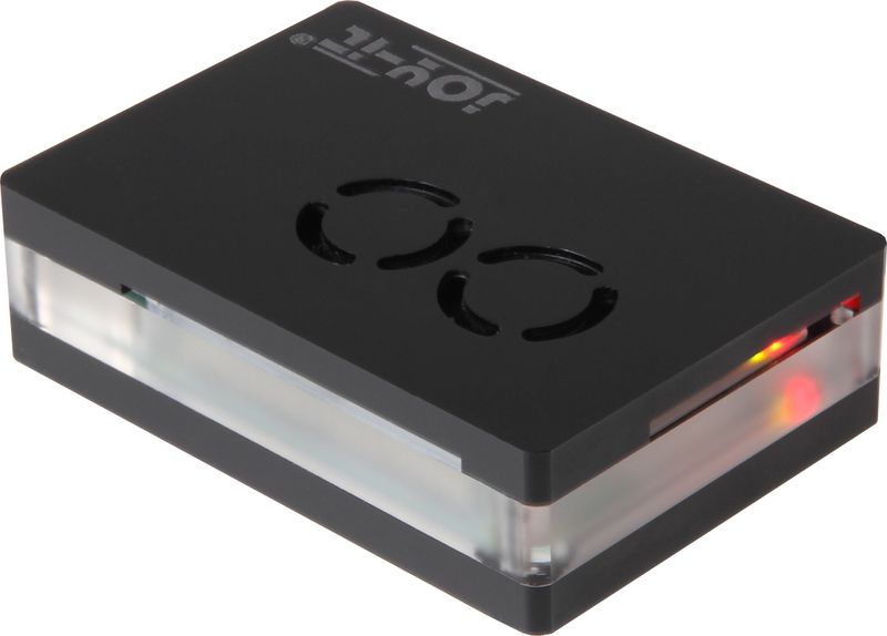 Black acryl case with dual fan for Raspberry Pi 4B