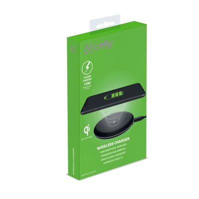 Trådlös laddare Qi 10W Turbo Svart