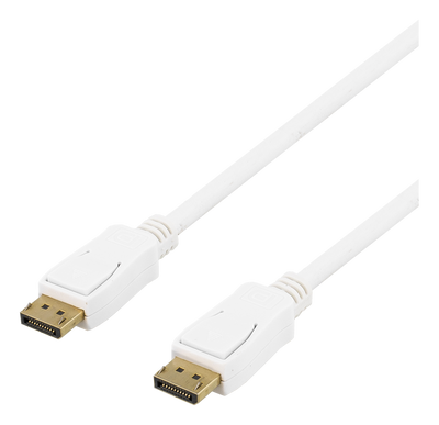 DisplayPort kabel 20m, 20-pin ha - ha, vit