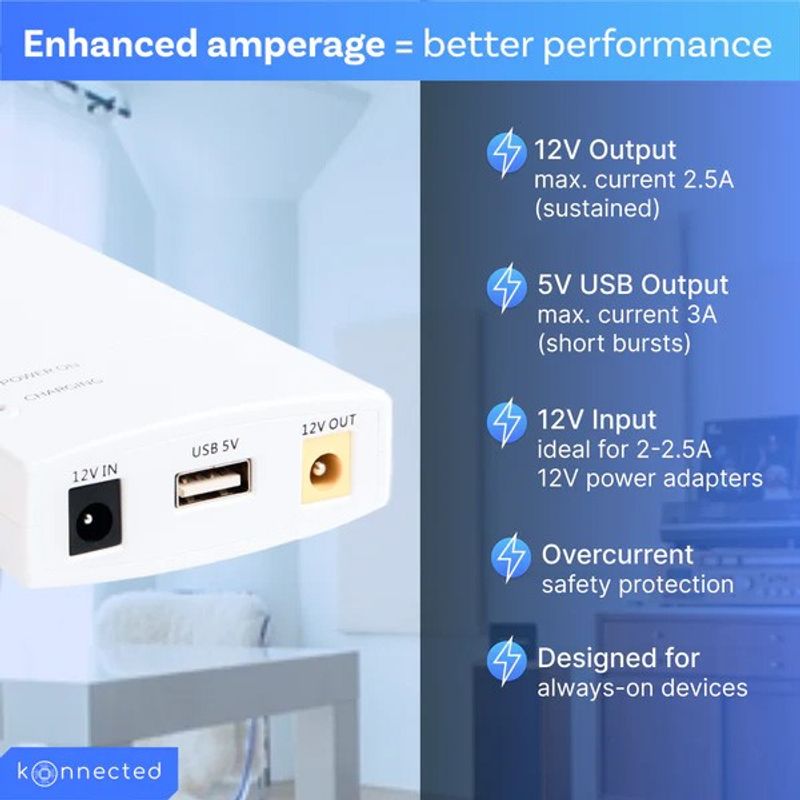 Backup Batteri - Konnected