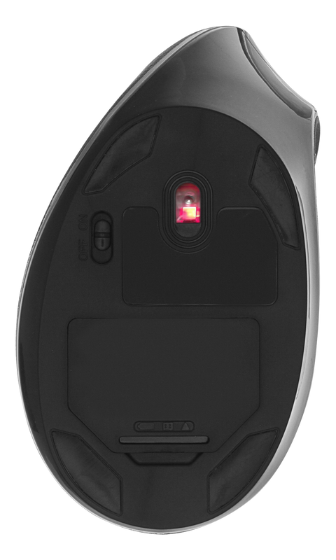 DELTACO Office Wireless vertical ergonomic mouse, silent clicks, 2400