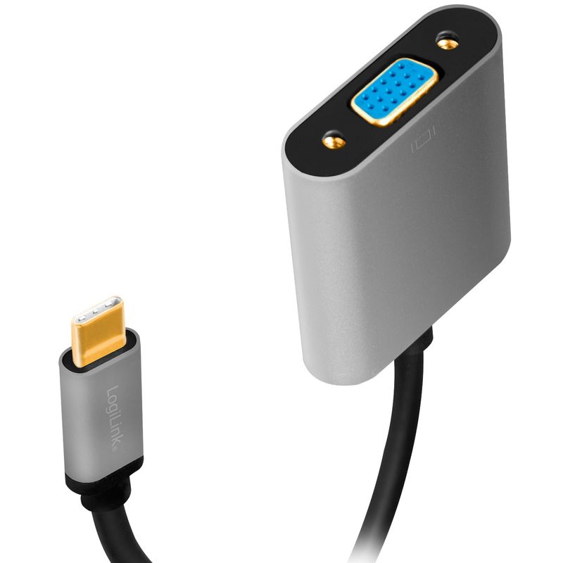 USB-C -> VGA-adapter VGA,1080p Aluminium 15cm