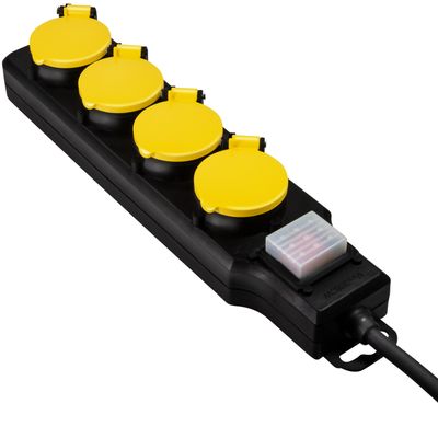 Grenuttag 4-vägs med brytare Utomhusbruk IP44