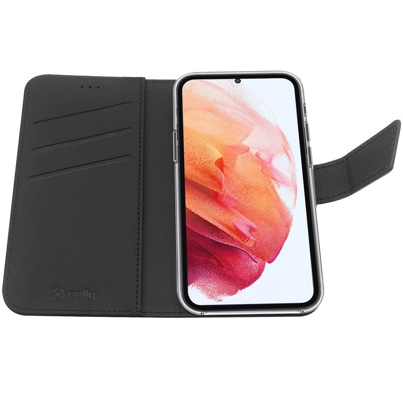 Wallet Case Galaxy S22 Svart