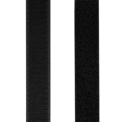 Kardborreband dubbelsidig 25mm 5 meter Svart