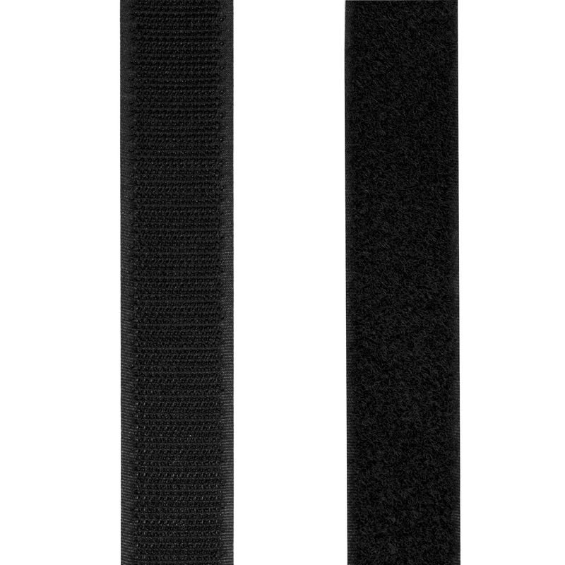 Kardborreband dubbelsidig 25mm 5 meter Svart