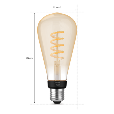 Hue White Ambiance Filament ST72 E27