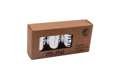 Alkaliska batterier C / LR14, 1,5V 4-pack
