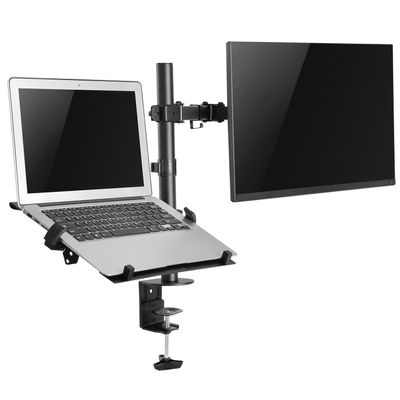 Monitorarm 13-32" med laptopfäste 10-15,6"