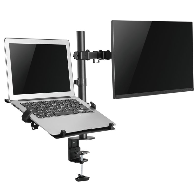 Monitorarm 13-32" med laptopfäste 10-15,6"