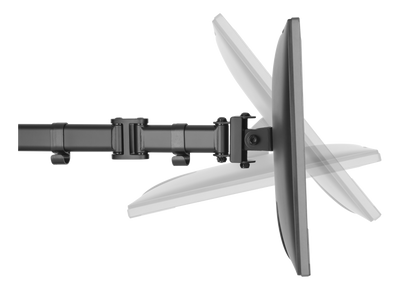 DELTACO Office, Dual desk, 13"-27", 8kg, 75x75-100x100