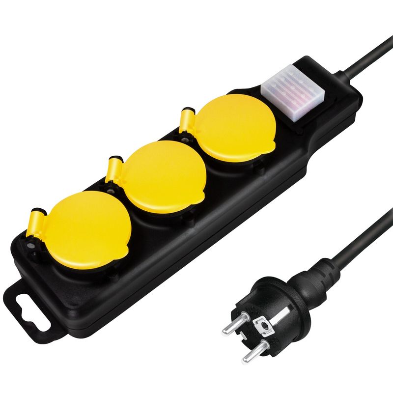 Grenuttag 3-vägs Utomhusbruk med brytare IP44