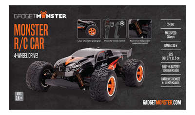 Remote-controlled monster truck 4WD